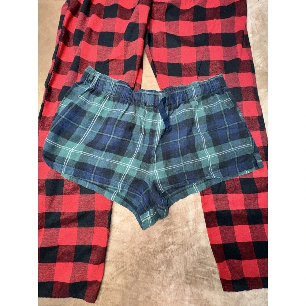 Pajama Bottoms Set of 2 Shorts And Pants Women's large Old Navy & Followme